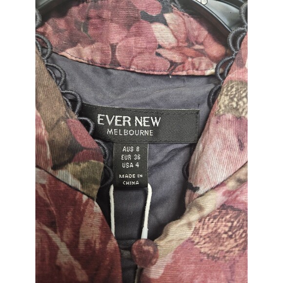 Sz 4 - Ever New Peyton Belted Long Sleeve Button Front Maxi Dress MSRP $209 - Picture 7 of 13